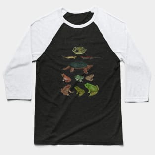 Amphibians and Reptiles Baseball T-Shirt